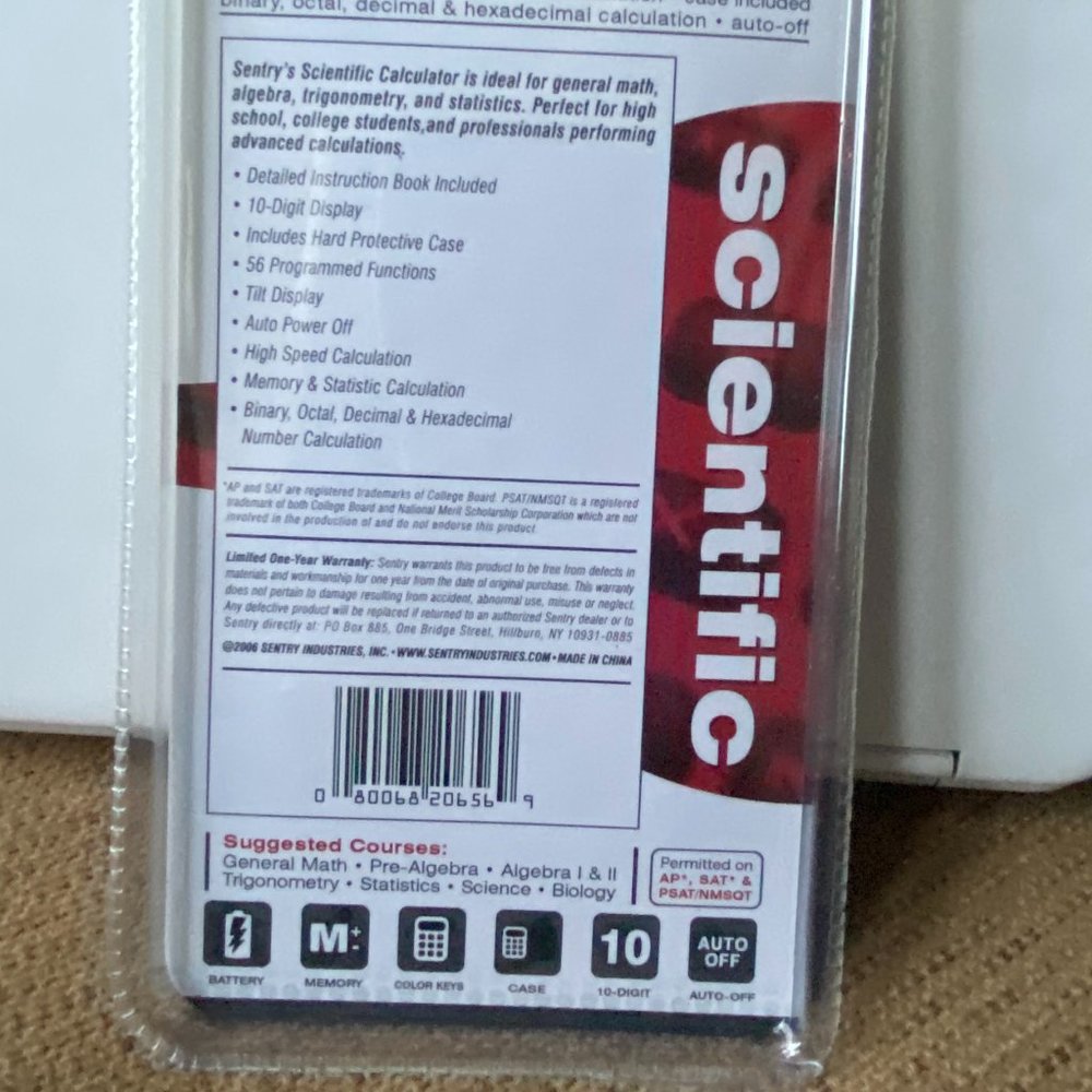 Sentry 56-Function Scientific Calculator - Picture 4 of 6